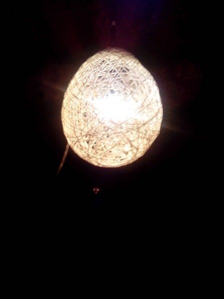 Luminárias de Barbante