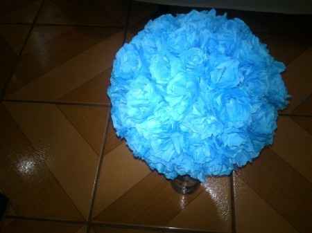 Arranjo cm flores de Crepom