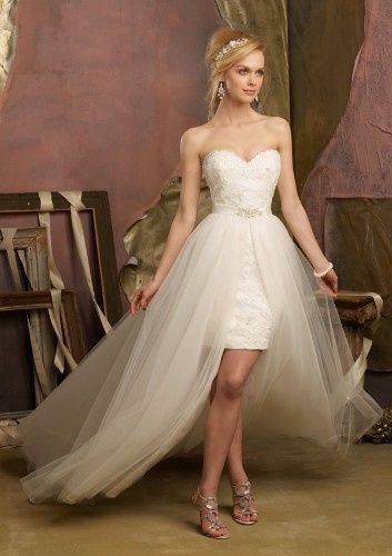 Vestido de noiva estilo mullet.... 2