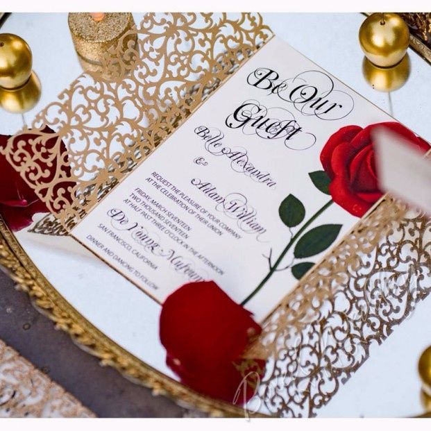 Casamento temático : a Bela e a Fera #inspiraçoes 9