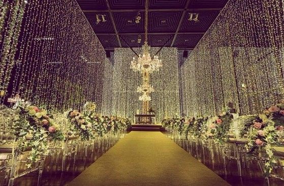 Decoração com cortinas de led... #inspirações 4