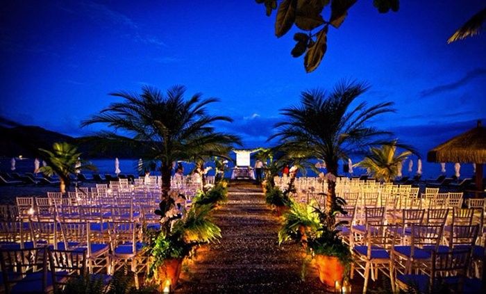 Casamento na praia ao anoitecer...#inspirações 4