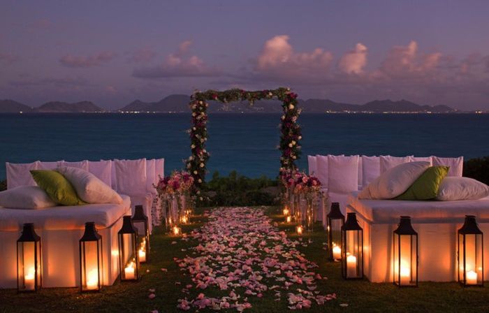 Casamento na praia ao anoitecer...#inspirações 5