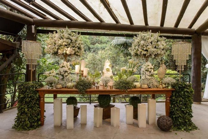 Casamento diurno no sítio - Mesa do bolo...#inspirações 1