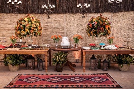 Casamento diurno no sítio - Mesa do bolo...#inspirações 14