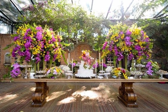 Casamento diurno no sítio - Mesa do bolo...#inspirações 15