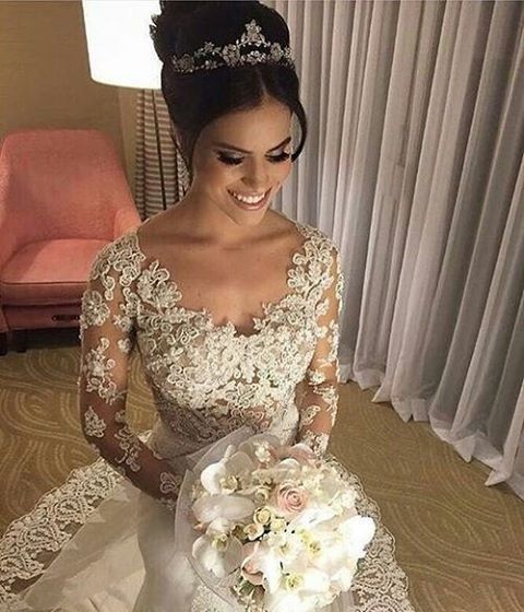 Penteados com coroas...#inspirações 7