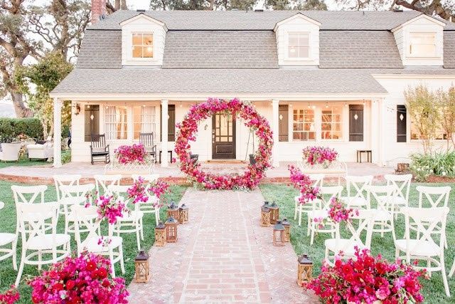 Decoração de casamento com arco circular...#inspiração 5