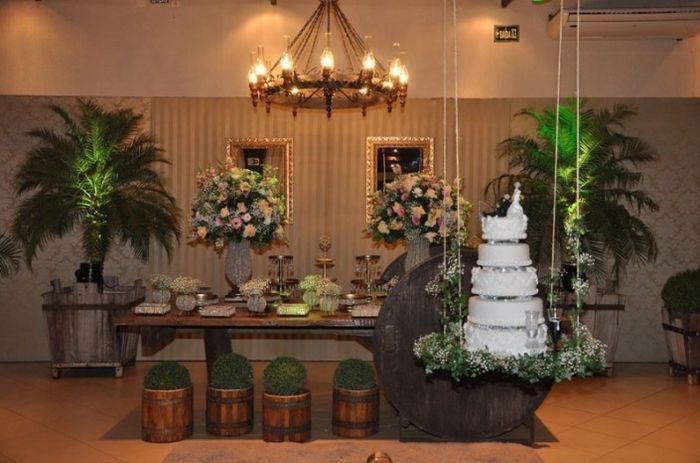 Mesa de bolo suspensa...#inspirações 8