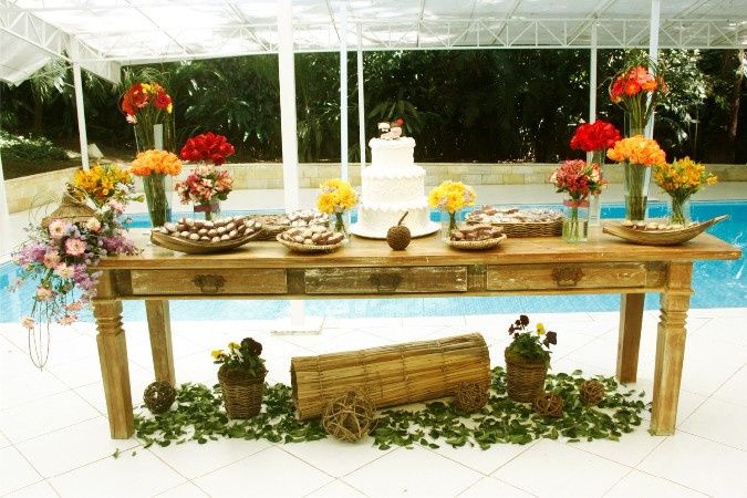 Casando sem grana: Mesa do bolo....#inspirações 10