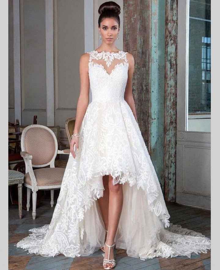 4) Noivas de vestido estilo mullet...Sim ou Não?