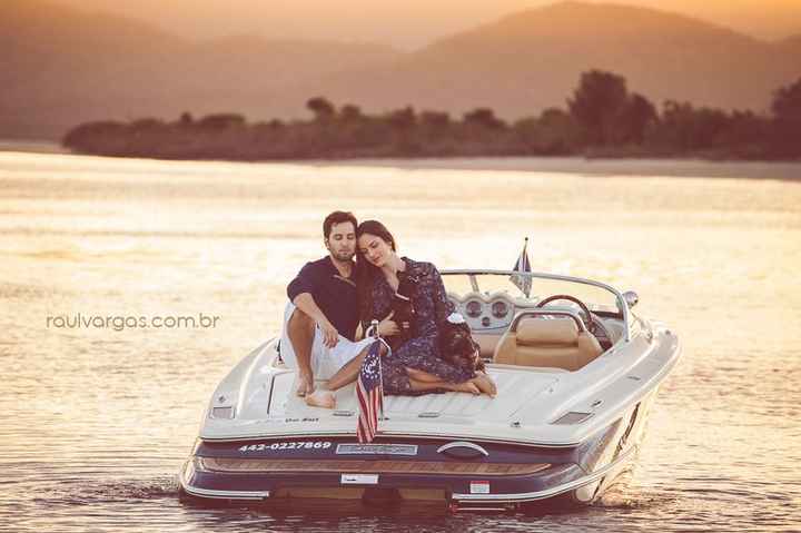 10) No barco