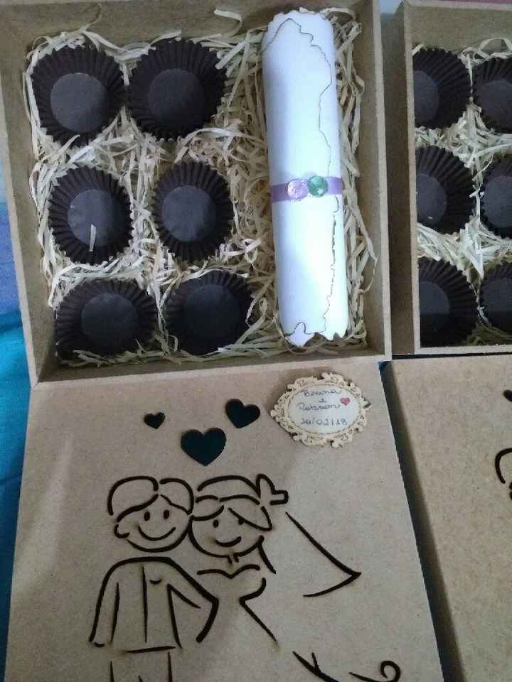 Caixinha com brigadeiro (lembrancinha) - 2
