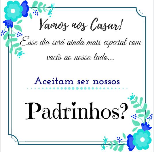 Manual dos Padrinhos! #vemver #diy 2
