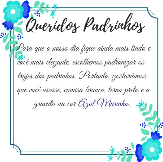 8. Aos Padrinhos