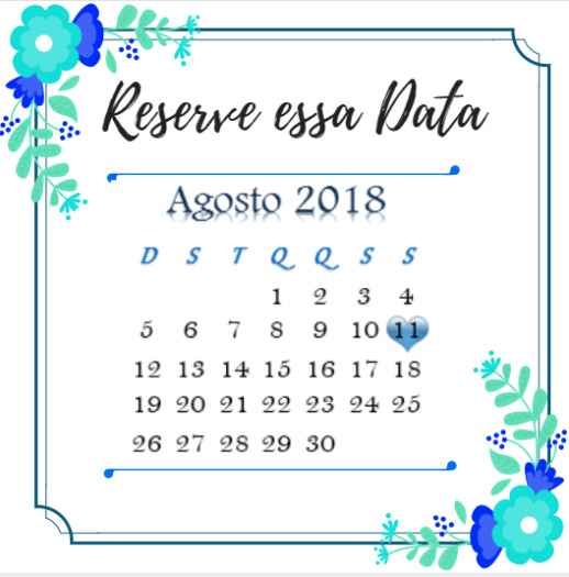 4. Reserve essa Data