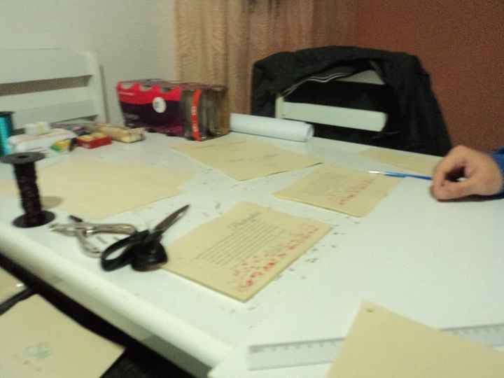 Começando o processo de montar os convites!