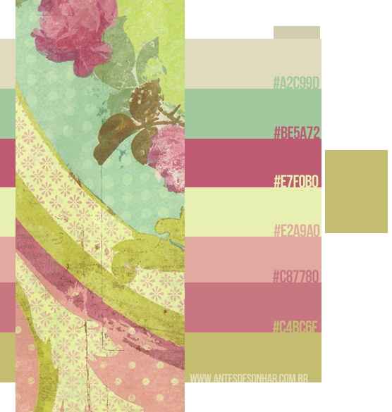 Paleta Floral Vintage