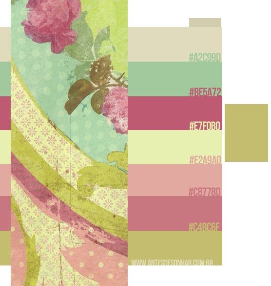 Paleta Floral Vintage