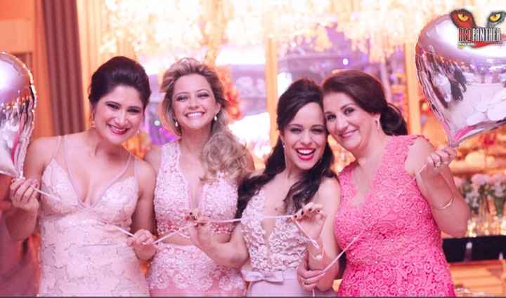 Minhas madrinhas lindas de rosa - 2