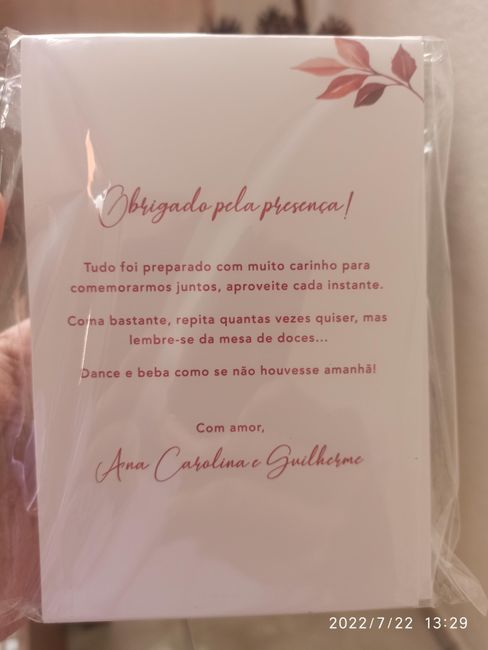 Papelaria do meu casamento chegou!!!  🍁 4