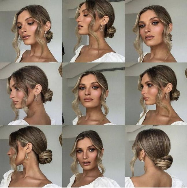 Resultado do teste de maquiagem e penteado. 4