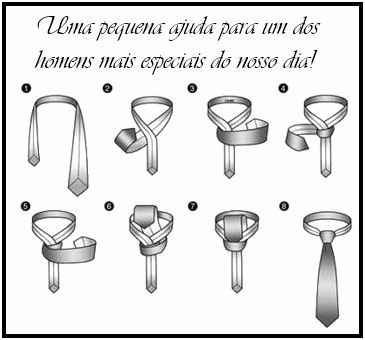 6. Ajuda com a gravata