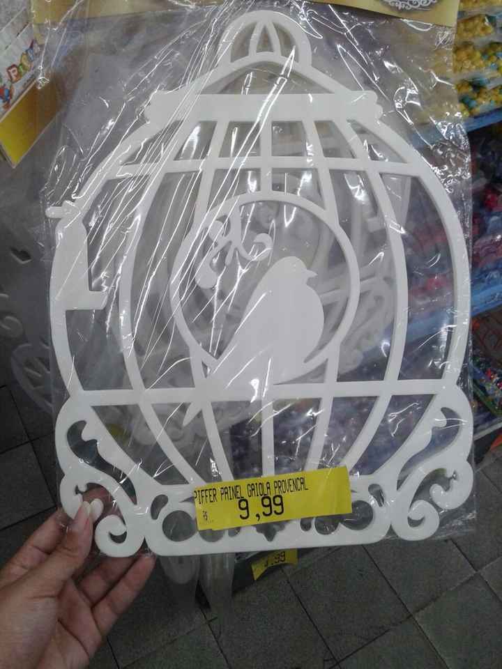 Gaiola decorativa - R$ 9,99