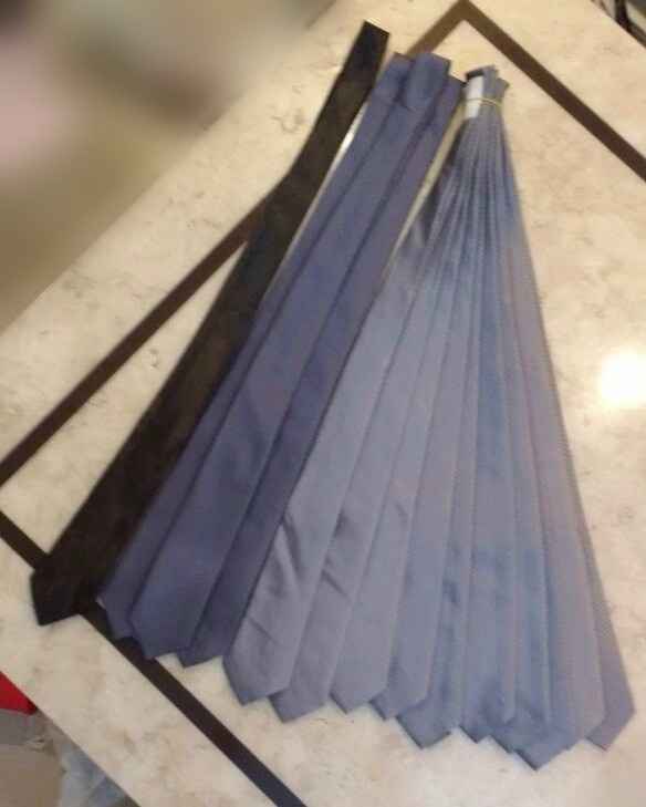 Gravatas para os padrinhos, pais+meu irmão e do noivo - R$ 12,00 cada