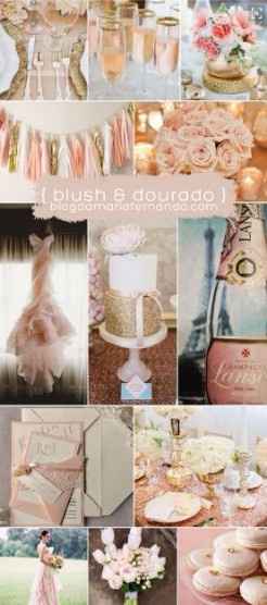 Blush e dourado