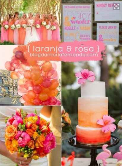 Laranja e rosa