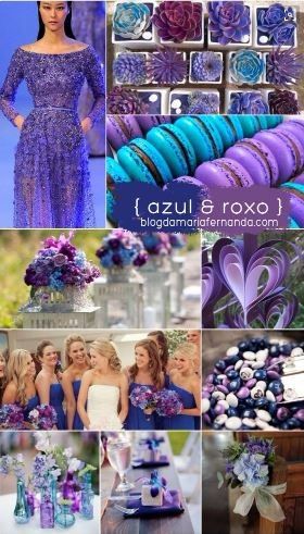 Azul e roxo