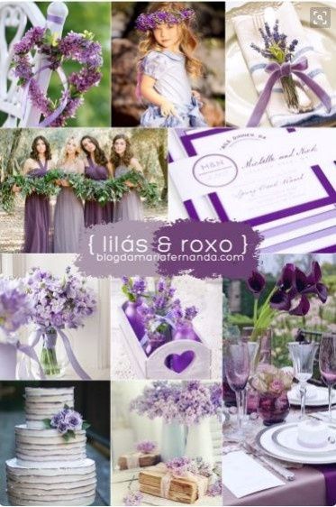 Lilás e roxo
