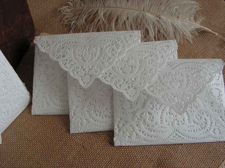 Convites em Envelopes de Papel de renda