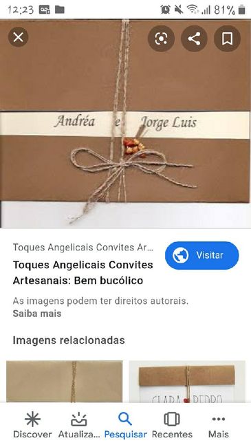 Convite diy - primeira tentativa 1