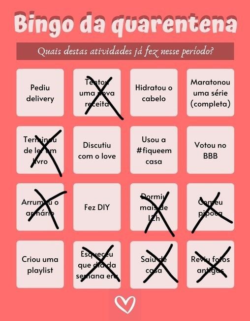 Bingo da quarentena: quem se atreve? #NoivasEmCasa 26