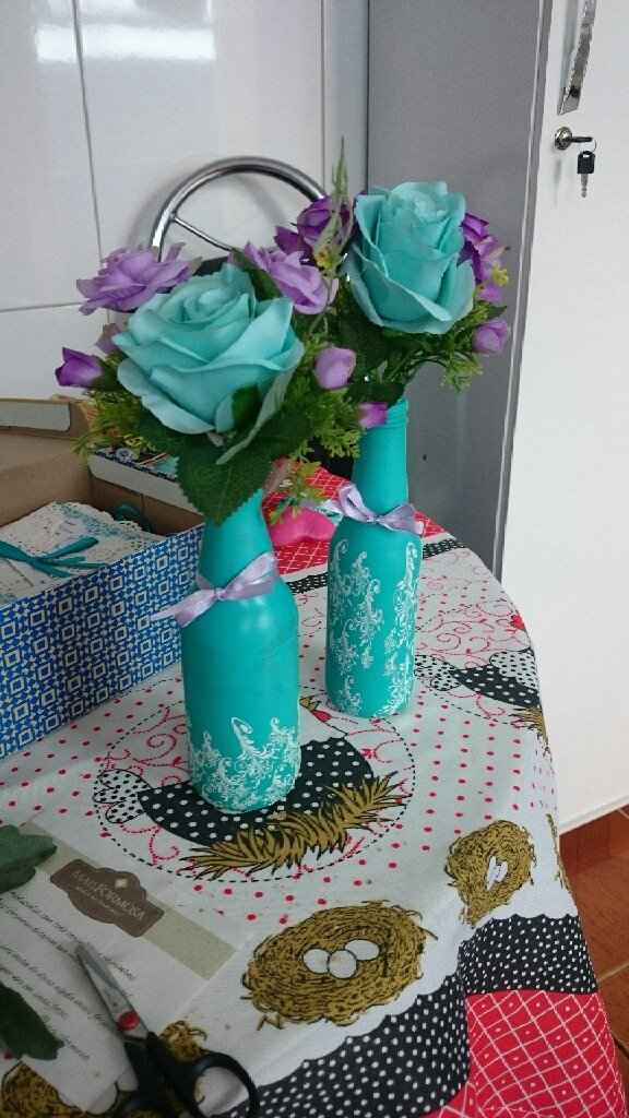 Centros de mesa prontos :) - 3