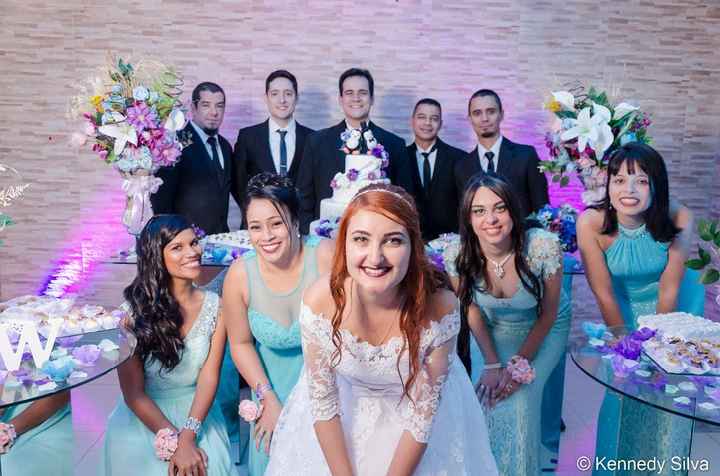 Minhas madrinhas em tons de tiffany e turquesa *-*