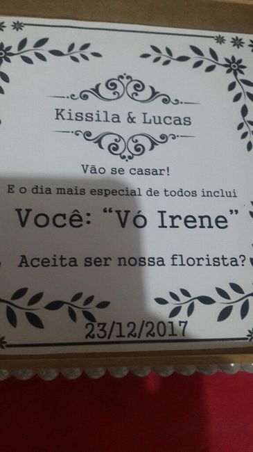  Meus convite de Padrinhos,damas,avós e aos pais ❤ - 4