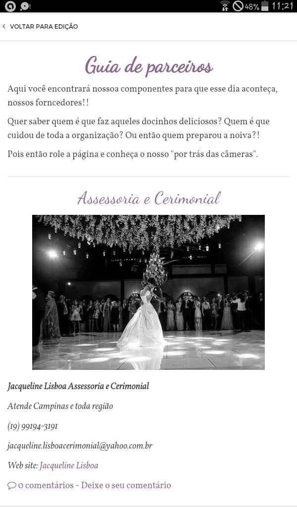 Editando a web de casamento - 1