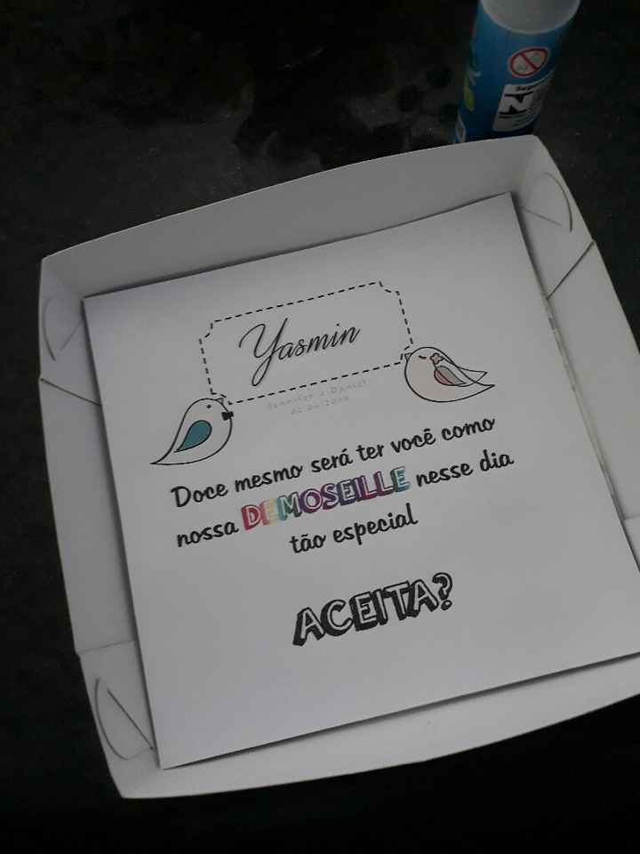  Meu convite para damas e pajem por menos de R$ 10 - 3