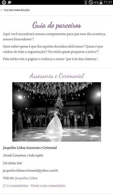Editando a web de casamento - 1