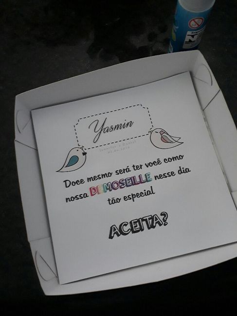  Meu convite para damas e pajem por menos de R$ 10 - 3