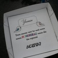  Meu convite para damas e pajem por menos de R$ 10 - 3