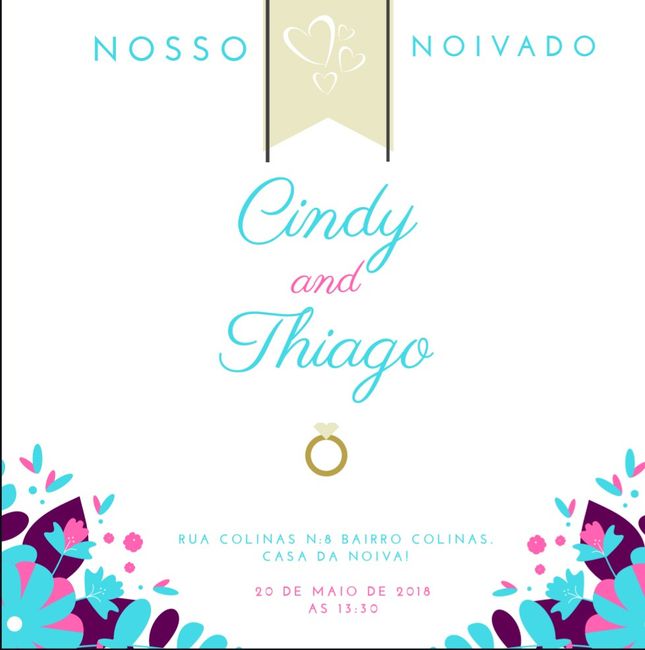 Convite de noivado - 1
