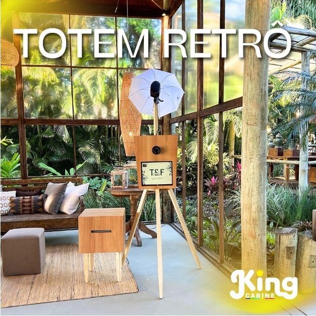 Totem Retrô - Foto Lembrança - Casamento - Rio de Janeiro 1