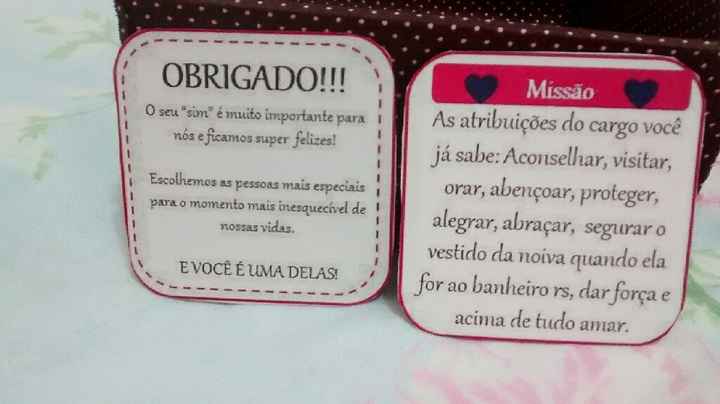 Convites de padrinhos com lembrancinha - 4