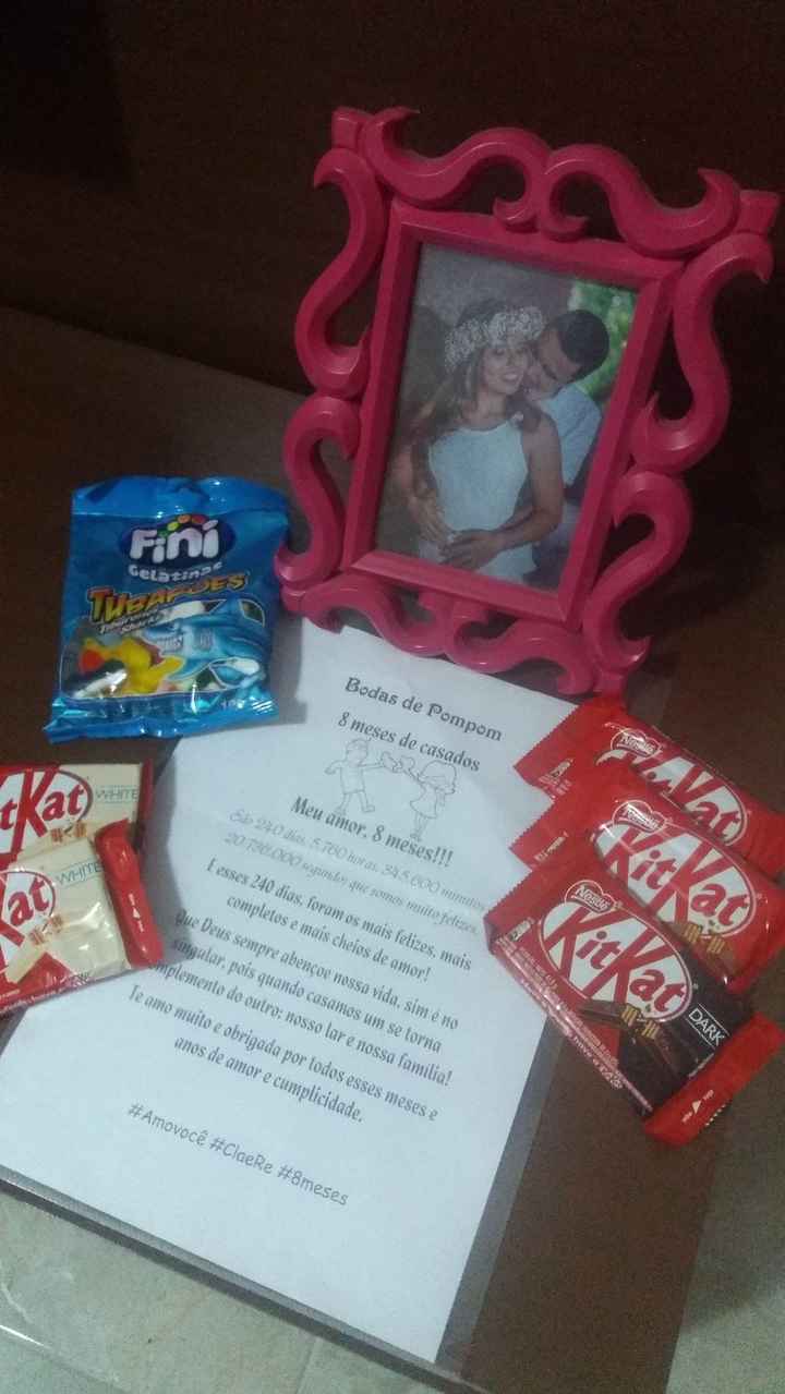 8 meses - bodas de pompom