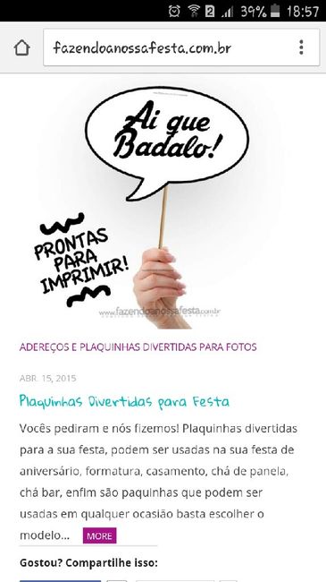 Plaquinhas divertidas para festa - 1