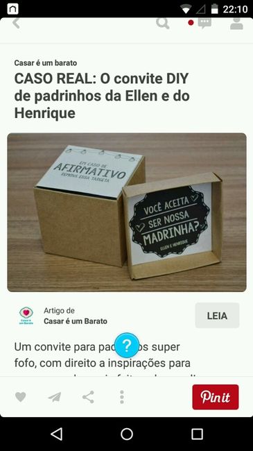 Convite de padrinhos - 5